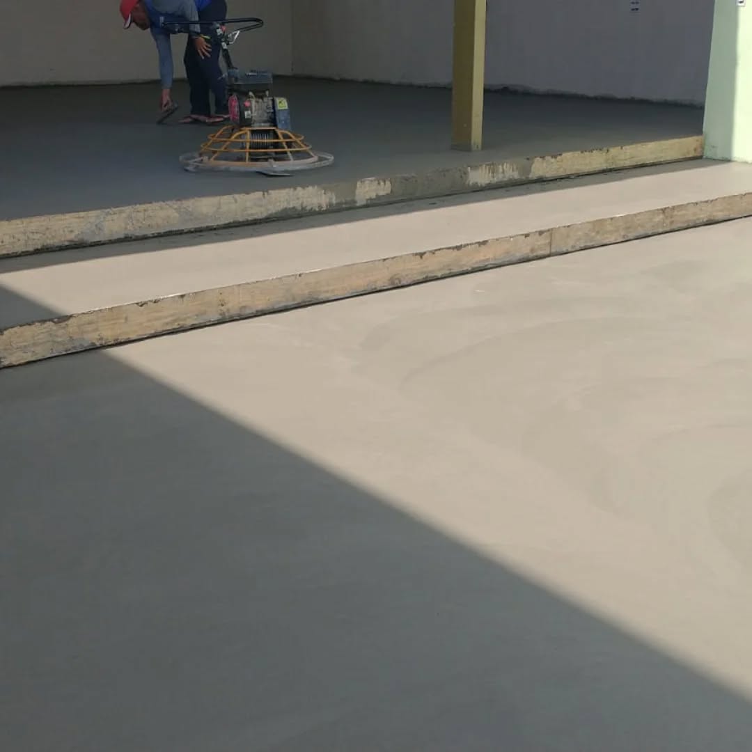 Finalização do piso